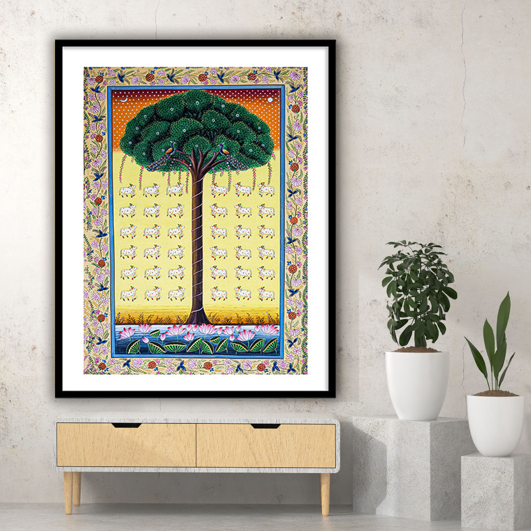 Tree of Life Pichwai Painting | Phad Indian Art for Wall Decor – The Atrang