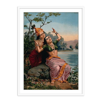 Radha Krishna wall art Painting by Raja Ravi Varma for Indian Homes Online