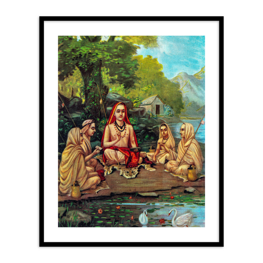 Adi Shankaracharya by Raja Ravi Varma Wall Art Painting for Home Decor