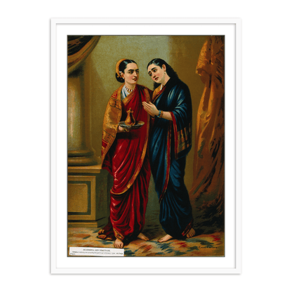 Draupadi in disguise by Raja Ravi Varma Wall Art Painting for Home Decor