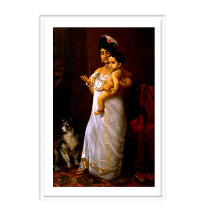 There comes Papa by Raja Ravi Varma Wall Art for Home Decor