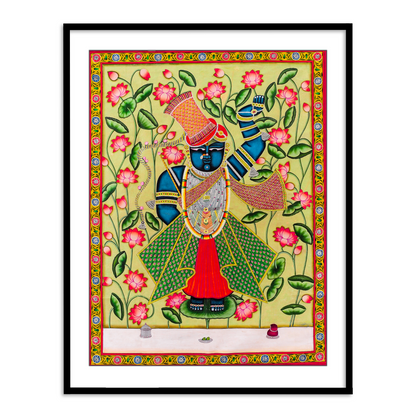 Divine Lord Shrinathji | Talai Pichwai Indian Art Painting