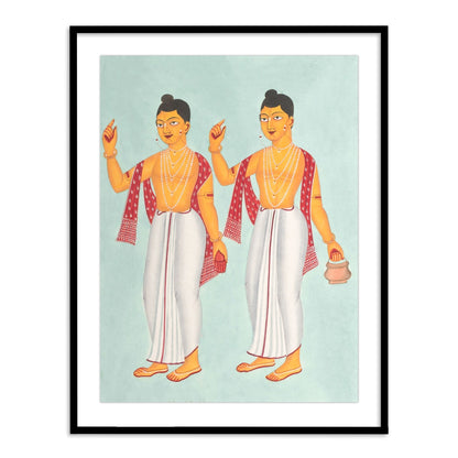 Gaur and Nitai Kailghat Framed Wall Art