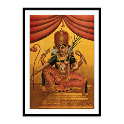 Devi, in benign aspect by Raja Ravi Varma Wall Art for Home Decor