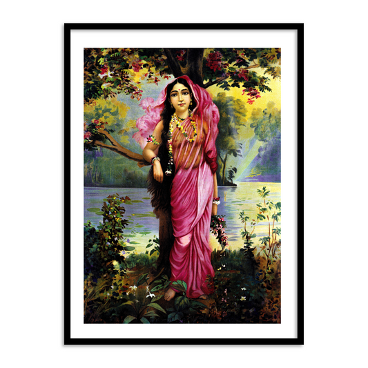 Vasantika by Raja Ravi Varma Home Wall Art Painting