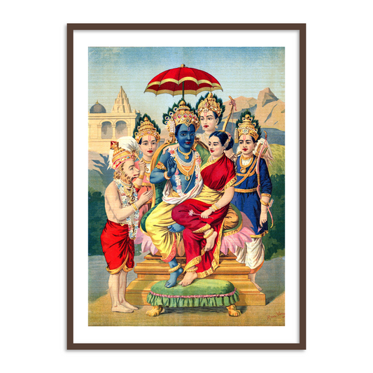 Ramapanchayan by Raja Ravi Varma Wall Art Painting Print for Home Decor