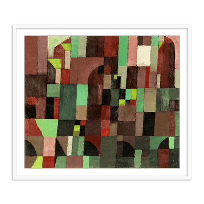 Red and Green Architecture by Paul Klee