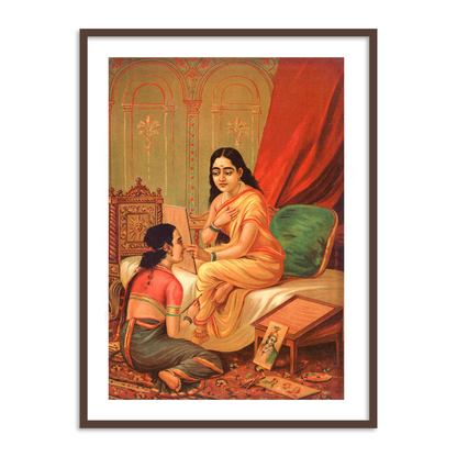 Chitralekha by Raja Ravi Varma  Wall Art Painting for Home Decor