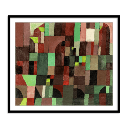 Red and Green Architecture by Paul Klee