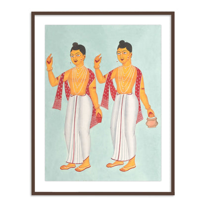 Gaur and Nitai Kailghat Framed Wall Art