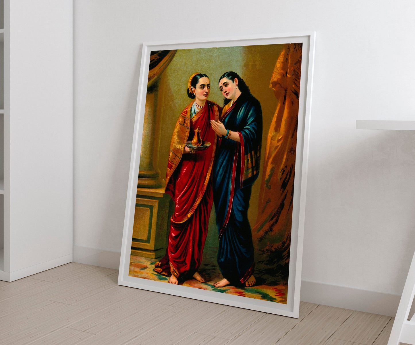 Draupadi in disguise by Raja Ravi Varma Wall Art Painting for Home Decor