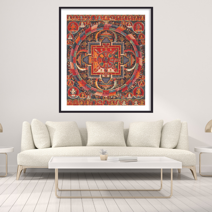 Mandala Buddha Painting Tibetan Art for Home Decor Online