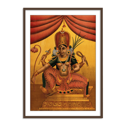 Devi, in benign aspect by Raja Ravi Varma Wall Art for Home Decor