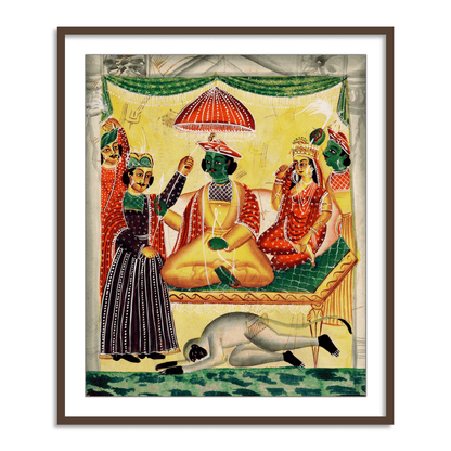 Rama and Sita Kailghat Framed Wall Art