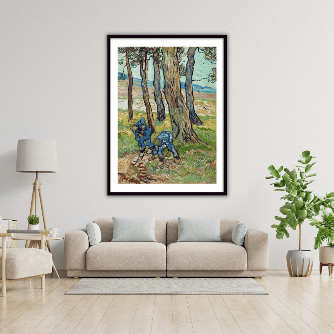 The Diggers by Vincent Van Gogh Famous Painting Wall Art