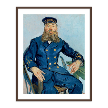 Vincent van Gogh's Portrait of the Postman Joseph Roulin by Vincent Van Gogh Famous Painting Wall Art