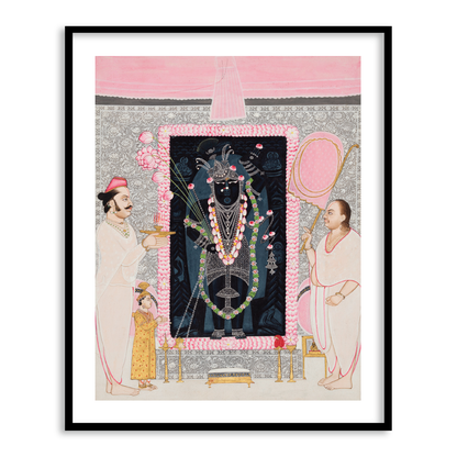 Shri Nathji in Celebration of the Spring Festival Framed Wall Art Decor