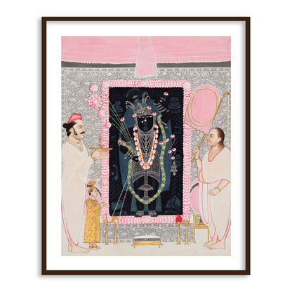 Shri Nathji in Celebration of the Spring Festival Framed Wall Art Decor