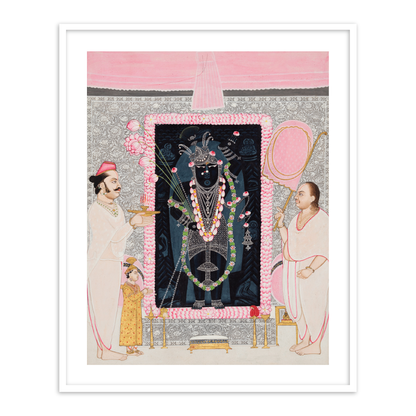 Shri Nathji in Celebration of the Spring Festival Framed Wall Art Decor