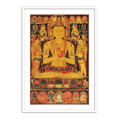 Tantric Buddha Tibetan Art Painting for Home Wall Decor