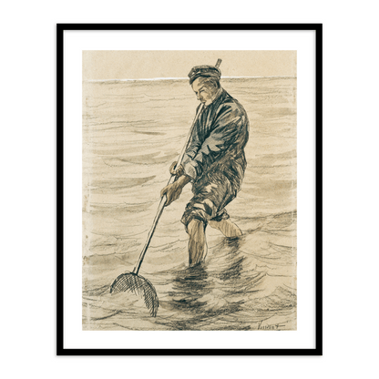 The Shell Fisherman by Vincent Van Gogh Famous Painting Wall Art