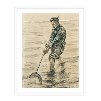 The Shell Fisherman by Vincent Van Gogh Famous Painting Wall Art