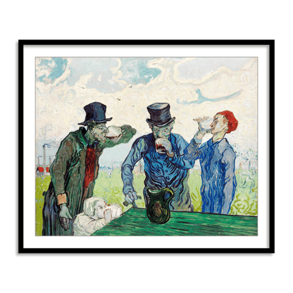 The Drinkers by Vincent Van Gogh Famous Painting Wall Art