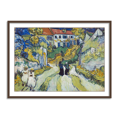 Stairway at Auvers by Vincent Van Gogh Famous Painting Wall Art